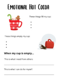 Emotions Hot Cocoa Cup Therapy Worksheet