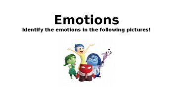 Preview of Emotions Identification (Inside Out)