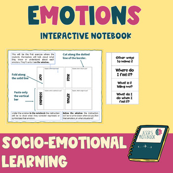 Preview of Emotions Interactive Notebook for Identify Emotions