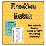 Emotions Match Activity - Distance Learning - SEL - School