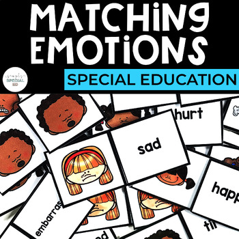 Preview of Emotions Match for Special Education FREE