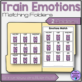 Emotions Matching File Folder Train Theme for Autism and S