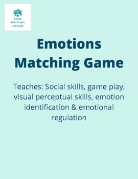 Preview of Emotions Matching Game_Social Skill Development