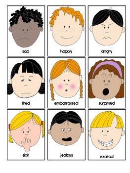 Emotions Memory Game by Thinking Speech | Teachers Pay Teachers