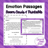 Emotions Passages Boom Cards™ & Printable Worksheet