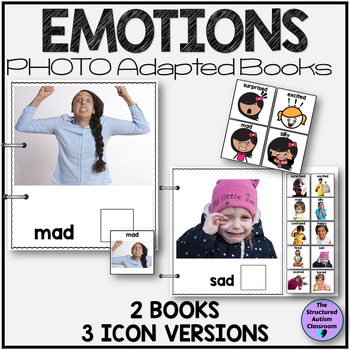 Preview of Emotions Photos Matching Adapted Books for Autism and Special Education