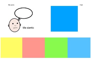 Preview of Emotions Picture Communication Board - Spanish AAC