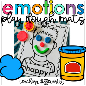 Preview of Emotions Playdough Mats