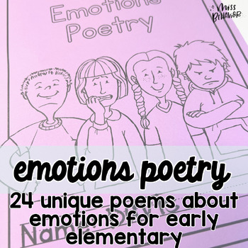 Preview of Emotions Poetry | SEL Poetry Book