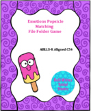 Emotions Popsicle File Folder Game (ABLLS-R Aligned)