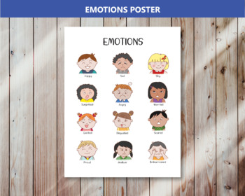 Emotions Poster Printable by Kayatoes | Teachers Pay Teachers
