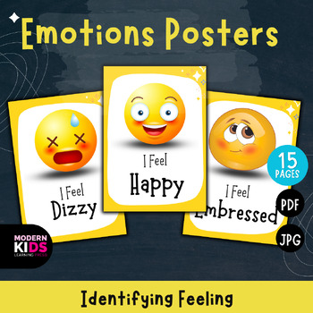 Preview of Emotions Posters | Classroom Decor
