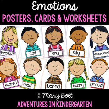 Preview of Emotions Posters, Vocabulary and Writing (in English and Spanish)