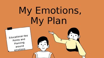 Preview of Emotions Presentation and Coping Tools Planner