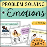 Emotions Problem Solving | Differentiated TASK CARDS Socia