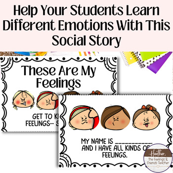 Emotions Social Story For Introducing and Identifying Emotions--Girls Faces