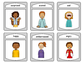Emotions Spoons Card Game - Emotions Vocabulary in English by Meg Coursey