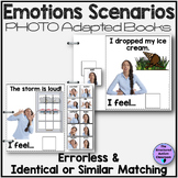 Emotions Stories/ Scenarios Photo Adapted Books for Autism