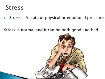 Preview of Emotions - Stress w/worksheet (SMART BOARD)