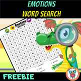 Emotions Themed Word Search Puzzle Activity - FREE