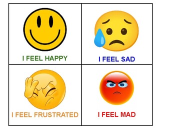 Emotions Visual Support by Busy Bee OT Resources | TPT