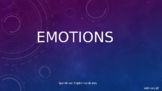 Emotions Vocabulary PowerPoint
