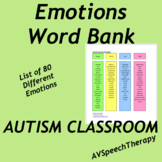 Autism:Emotions Word Bank