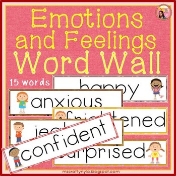 Preview of Emotions Word Wall