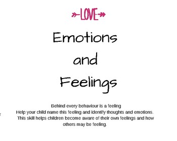 Preview of Emotions and Feelings
