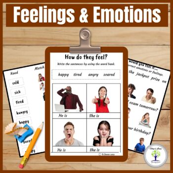 Preview of Feelings and Emotions Activity Worksheet