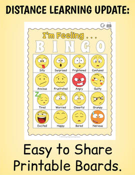 Identifying Feelings and Emotions Activities - BINGO and Memory Game Cards