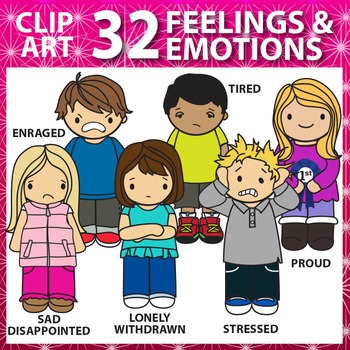 Preview of Emotions and Feelings Clip Art Super Pack