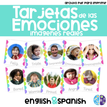 Emotions and Feelings Flaschards - Tarjetas de Emociones (English and ...