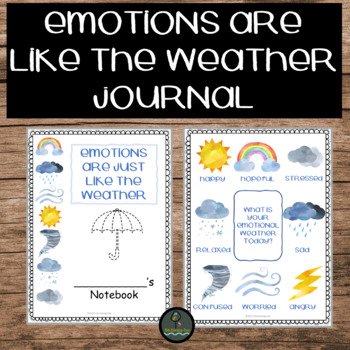 Preview of Emotions are like the Weather Journal