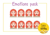 Emotions pack - girl 4