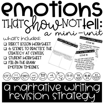Preview of Emotions that Show, not Tell: A Narrative Writing Revision Strategy