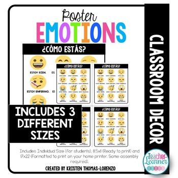 Preview of Emotions with Estar Poster {FREEBIE}