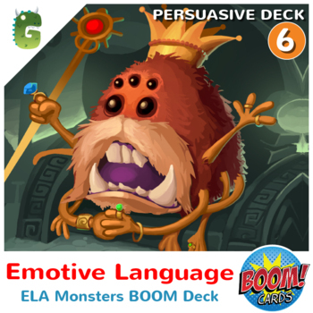 Preview of Emotive Language Boom Cards (Persuasive Language - Deck 6)