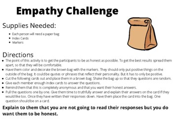 Preview of Empathy Challenge