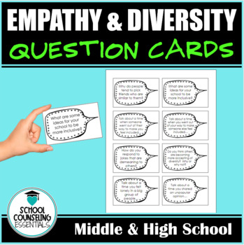 Preview of Empathy & Diversity Question Cards - Icebreaker - Group Activity