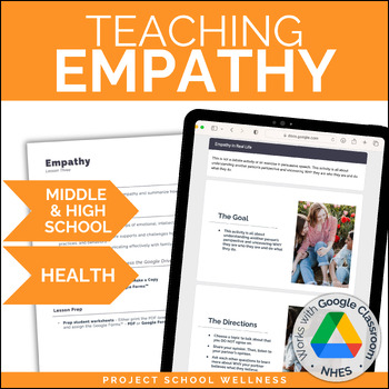 Preview of Teaching Empathy | High School SEL and Skills-Based Health Lesson Plan