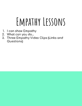 Preview of Empathy Lessons (3)