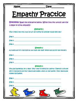 Empathy Printable by A Counselor's Heart | Teachers Pay Teachers