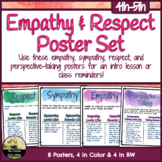 Empathy, Respect, Perspective-Taking, & Sympathy Poster Set