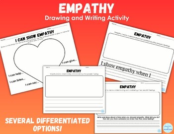 Preview of Empathy SEL Drawing and Writing Activity