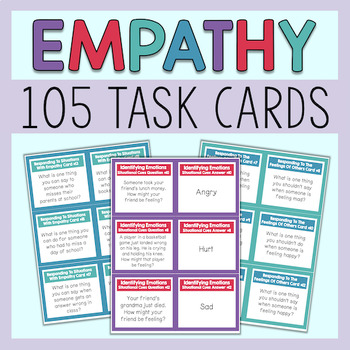 Preview of Empathy Task Cards: Scenarios And Discussion Questions For Lessons On Empathy