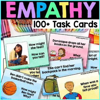 Preview of Empathy Activities Task Cards and Scenarios for SEL