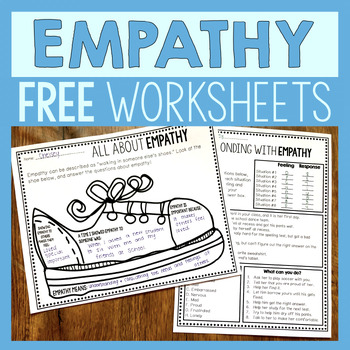 Empathy Worksheets - Free! by Counselor Chelsey | TpT