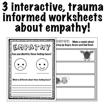 Empathy Worksheets: Trauma Informed Feelings Workbook | TpT