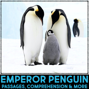 Preview of Emperor Penguins Activities Reading Passage Nonfiction Research Animal Writing